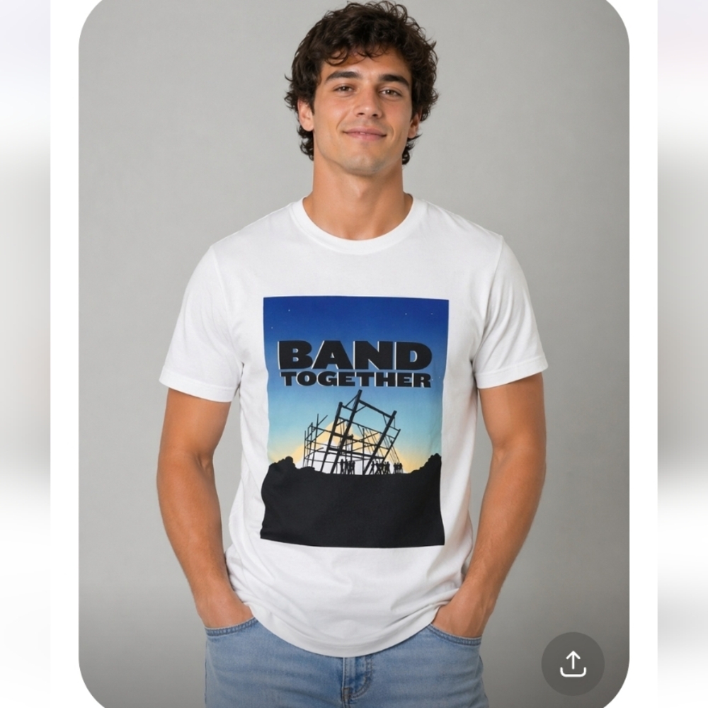 BAND Together Benifit Concert Relief T Shirt NWOT